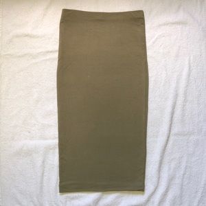 Midi pencil skirt